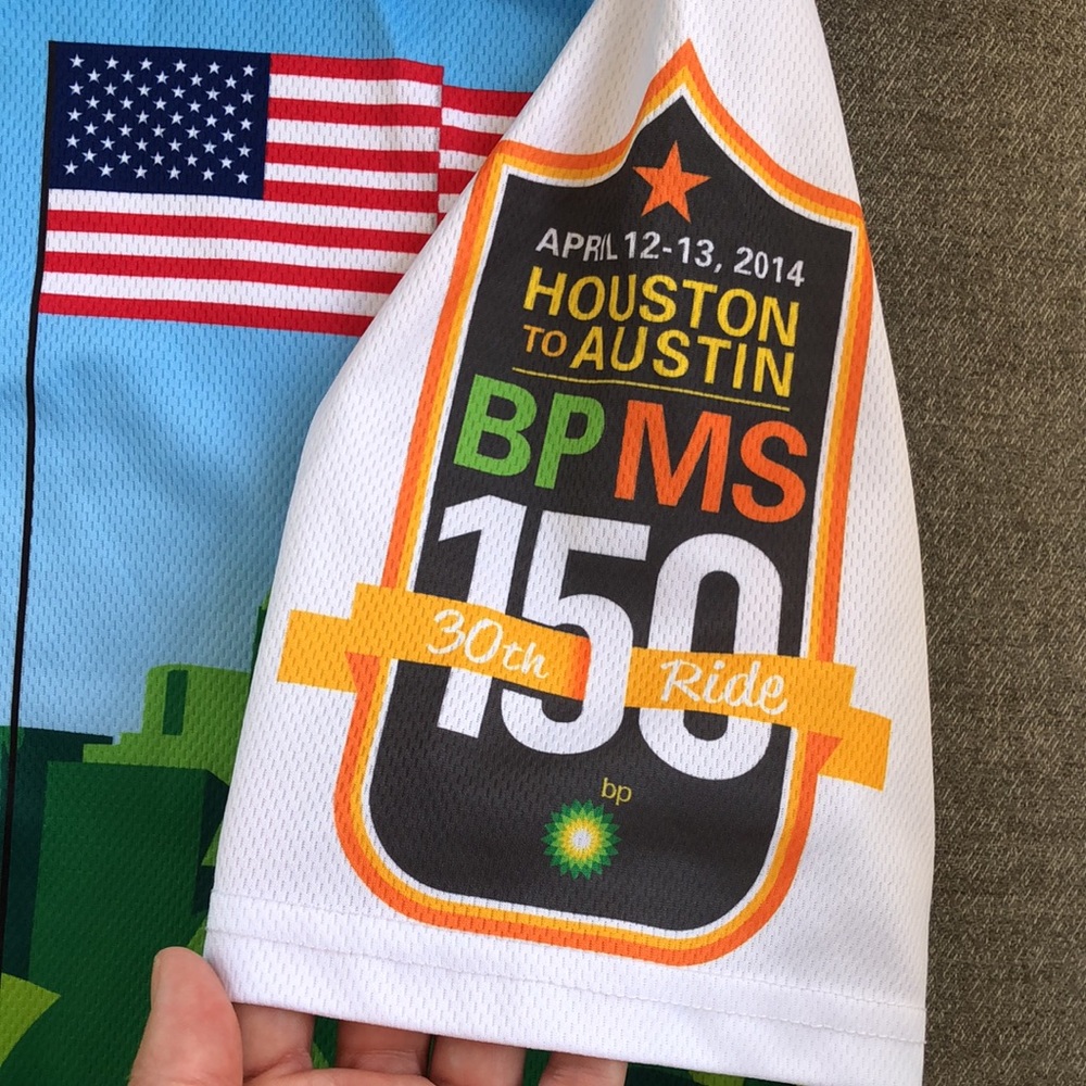 TEAM BP / MS RIDE Full-Zip Cycling Spinning Jersey - Picture 3 of 12